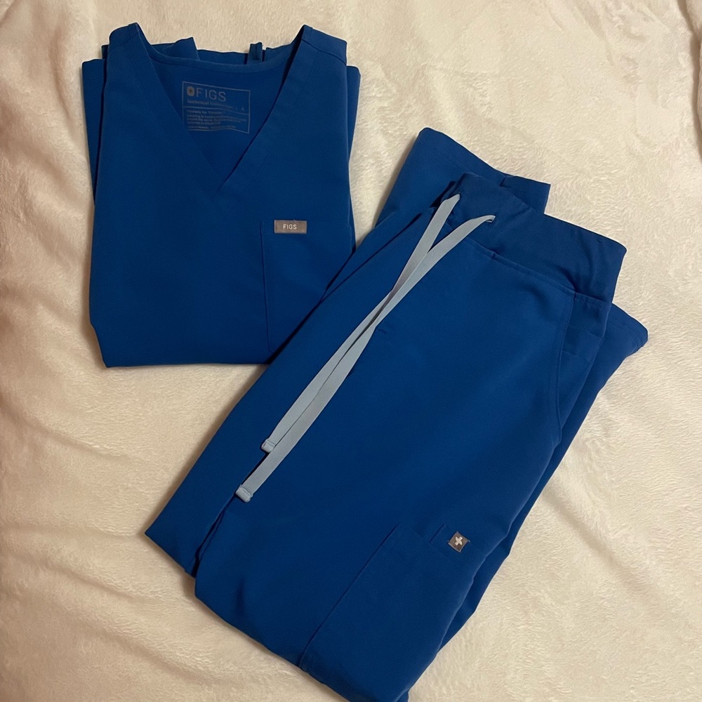 Figs Scrub Set- Royal Blue
